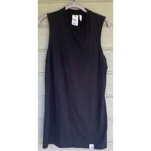 Adidas Womens Athleisure Dress Cotton Black Size Small